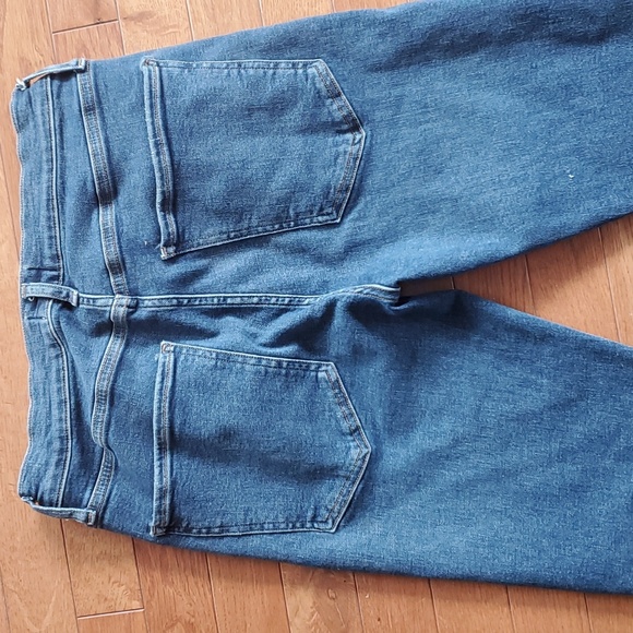 NWOT AGOLDE NICO HIGH RISE SLIM FRAYED CHEWED HEM SZ 30 - Picture 11 of 16